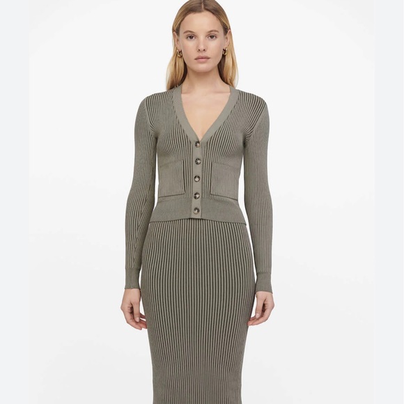 🦋SOLD🦋 Annie Bing Layla Ribbed Cardigan NWOT - Picture 3 of 7